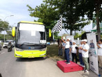 Ayuk Ikutan, 5 Bus Diberangkatkan dari Pekanbaru ke Sumbar dan Sumut