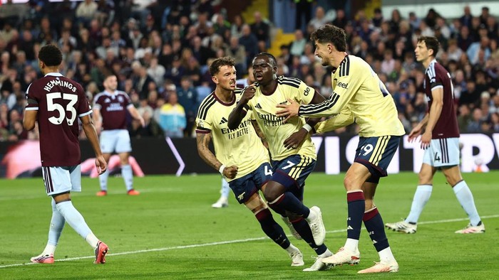 Arsenal Menang Lagi, Saka Jadi Pahlawan Bobol Gawang Aston Villa