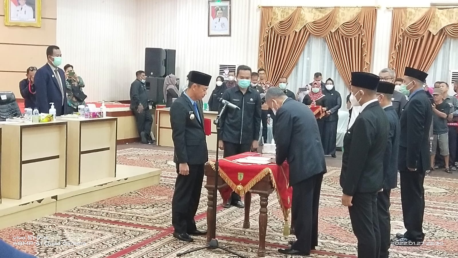 Bupati Rohil Lantik 36 Pejabat Pimpinan Tinggi Pratama dan Administrator