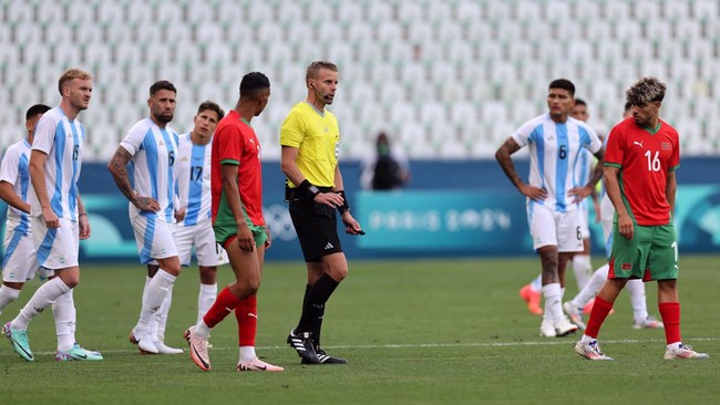 Hasil Olimpiade 2024: Argentina Kalah Secara Kontroversial di Tangan Maroko 2-1