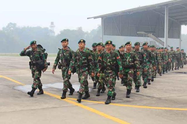 Tumpas Asap, 1.250 Prajurit Bantuan Mabes TNI Tiba di Riau