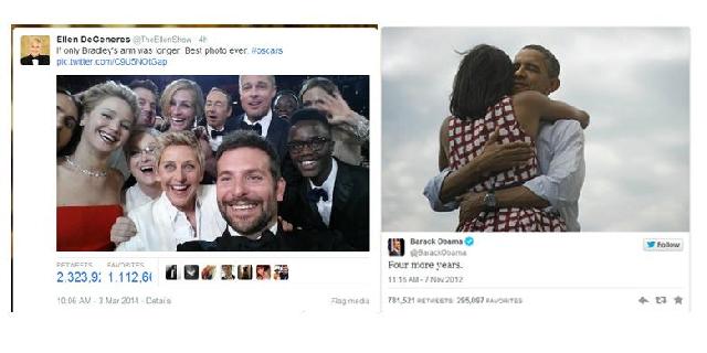 Hebat, Akhirnya Selfie Oscar Kalahkan Rekor Tweet Obama