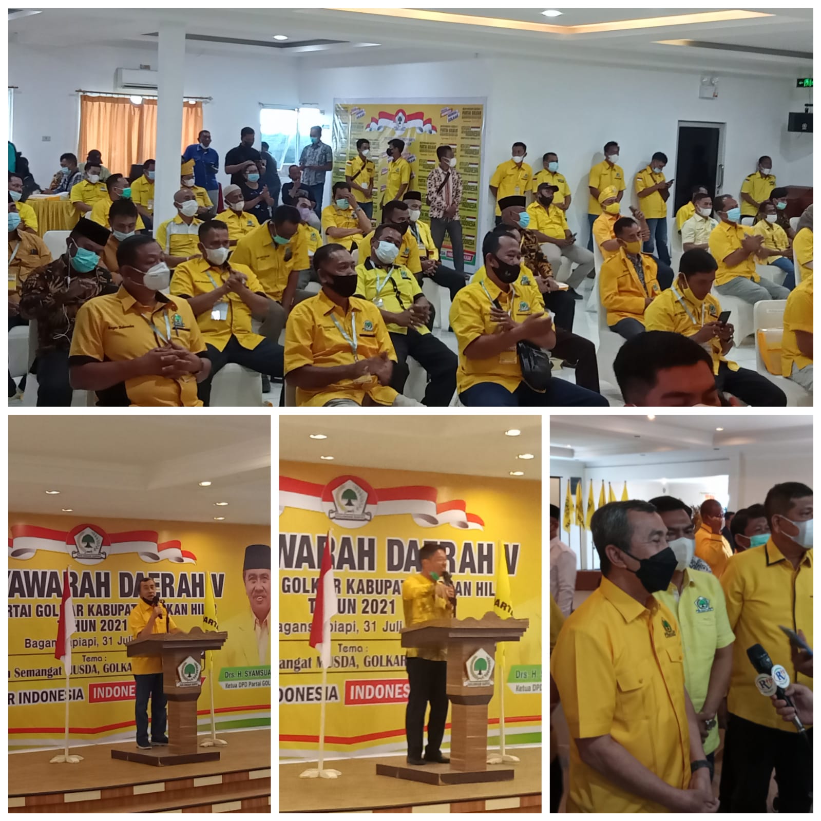 Ketua DPD Golkar Riau ,Syamsuar Hadiri Musda Ke V Partai Golkar Rohil