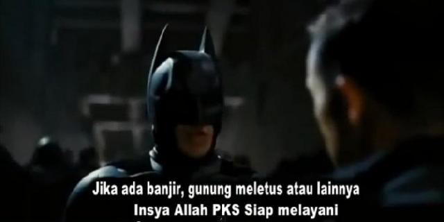 Flim Batman Bantu PKS Kampanye
