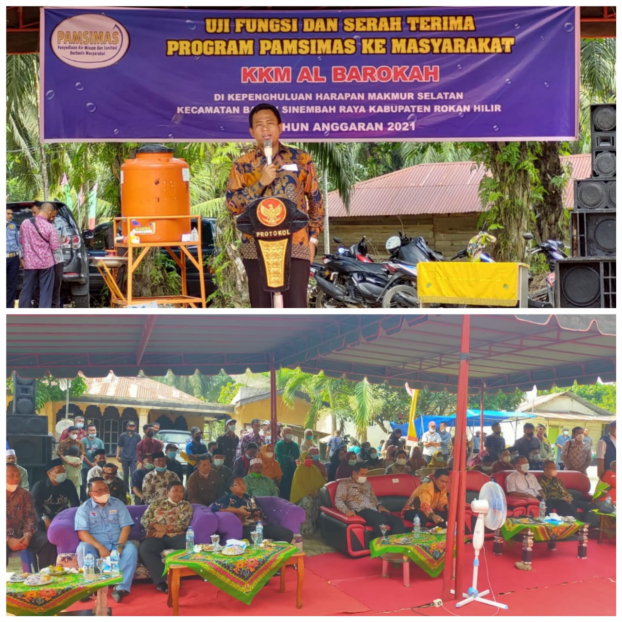 Wabup Rohil Sulaiman, Resmikan PAMSIMAS Basira