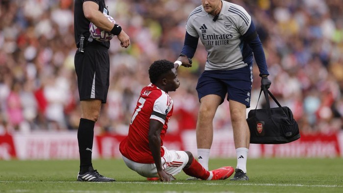 Gawat, Saka Cedera Jelang Arsenal Lawan Liverpool