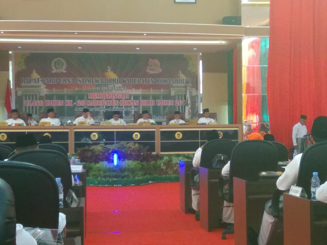 Rapat Paripurna Istimewa DPRD Kabupaten Rokan Hilir