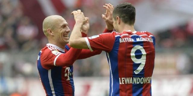  Lewandowski-Robben Jadi Pahlawan Bayern Munchen