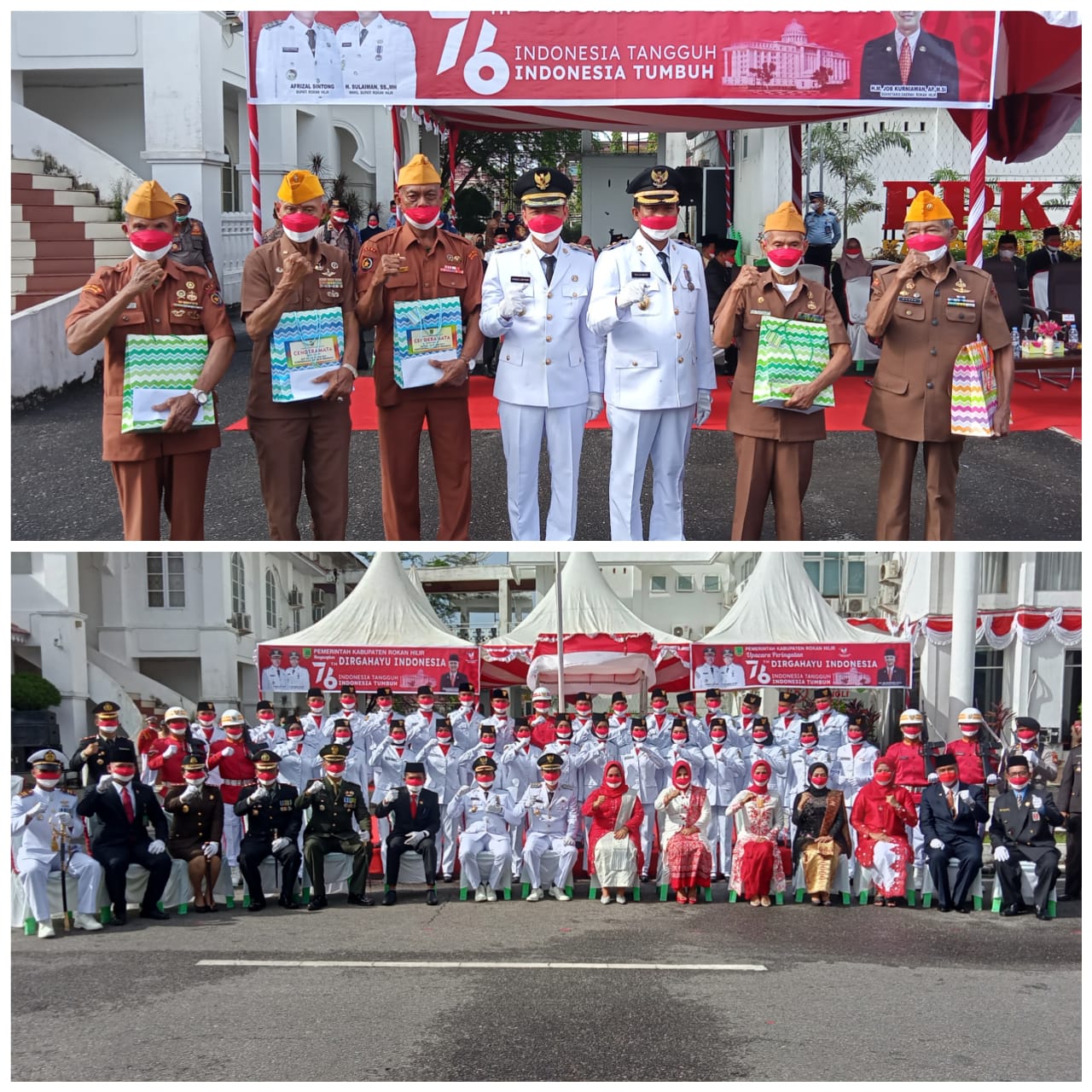 HUT RI 76 Tahun,Pemkab Rohil Berharap Pandemi Cepat Berlalu