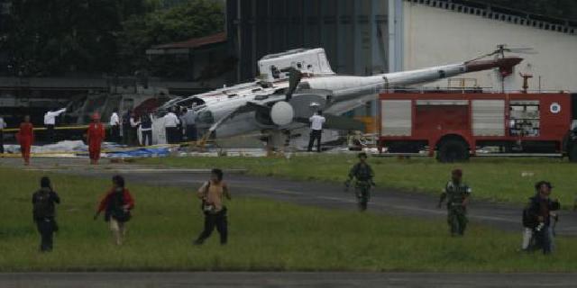  Pesawat Latih TNI AD Jatuh di Semarang