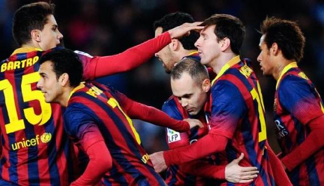 Gol Messi dan Alves Pastikan Langkah Barcelona ke Perempatfinal