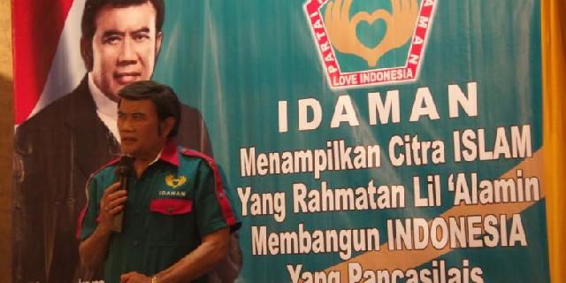  Dengan Logo Cinta, Rhoma Irama Deklarasikan Partai Idaman 