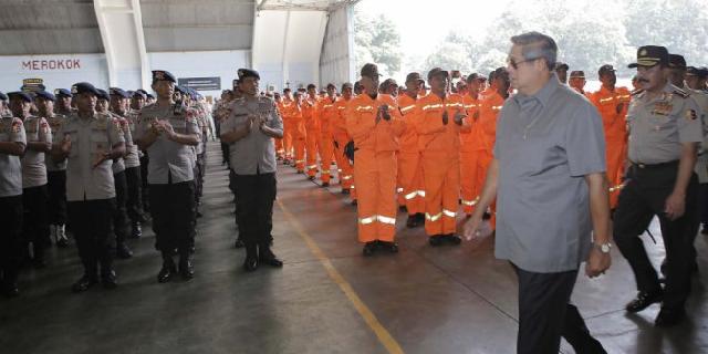  SBY Pimpin Langsung Pemadaman Karhutla  di Riau