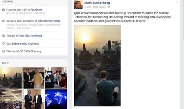 Jokowi Bahas Pemanfaatan Facebook Dengan Mark