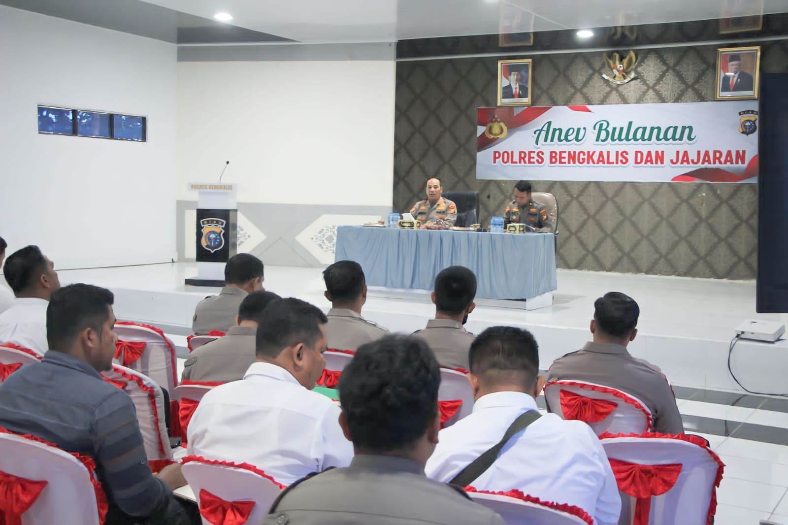 Evaluasi Kinerja Jajaran, Kapolres Bengkalis AKBP Indra Wijatmiko Pimpin Anev Bulanan