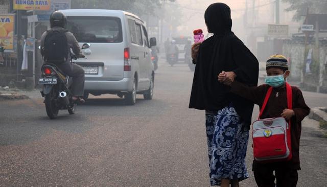  Ini Dia Jurus Menghindari Serangan Asap di Riau