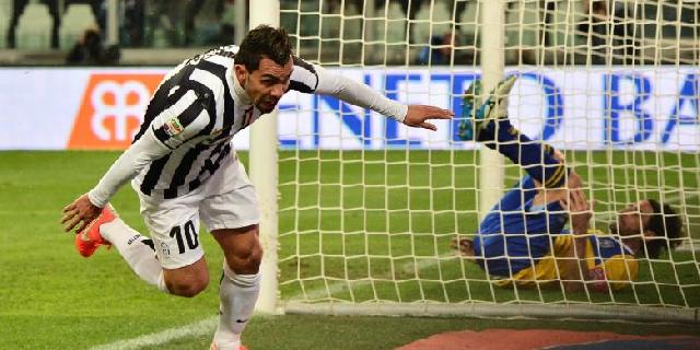  Tevez Cemerlang, Juventus Makin Tangguh Dipuncak