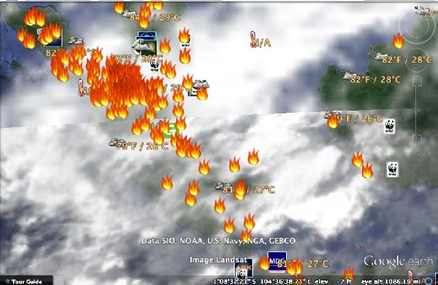 Ya Ampun, Satelit NOAA Deteksi 51 Titik Panas di Sumatra
