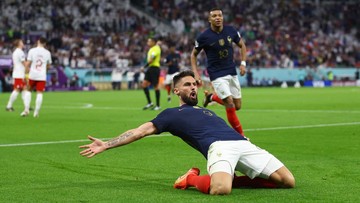 Jelang Inggris vs Prancis: Giroud Punya Rekor Mematikan Lawan