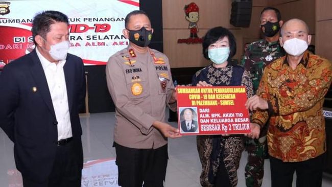 Wow! Pengusaha Aceh Hibahkan Rp2 Triliun ke Polda Sumsel untuk Pasien COVID-19