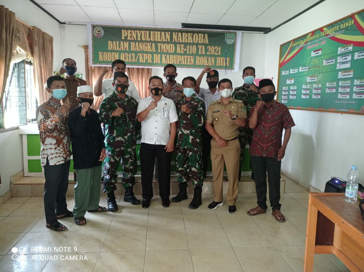 Satgas TMTD ke-110 Kodim 0313 KPR Berikan Penyuluhan Bahaya Narkoba di Desa Koto Ranah