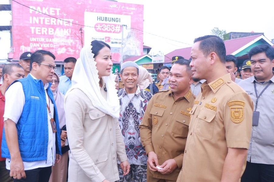 Tinjau Pasar Cik Puan, Wamendag: Daya Beli Masyarakat Pekanbaru Masih Terjaga dan Terkendali