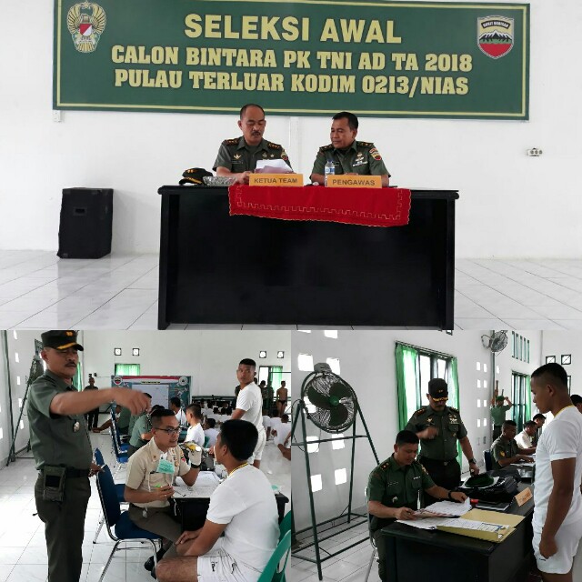 212 Peserta Ikuti Seleksi Awal Test Caba PK TNI AD Pulau Terluar