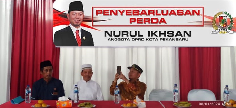 Anggota DPRD Kota Pekanbaru Nurul Ikhsan Sosialisasikan Perda Nomor 4 Tahun 2021