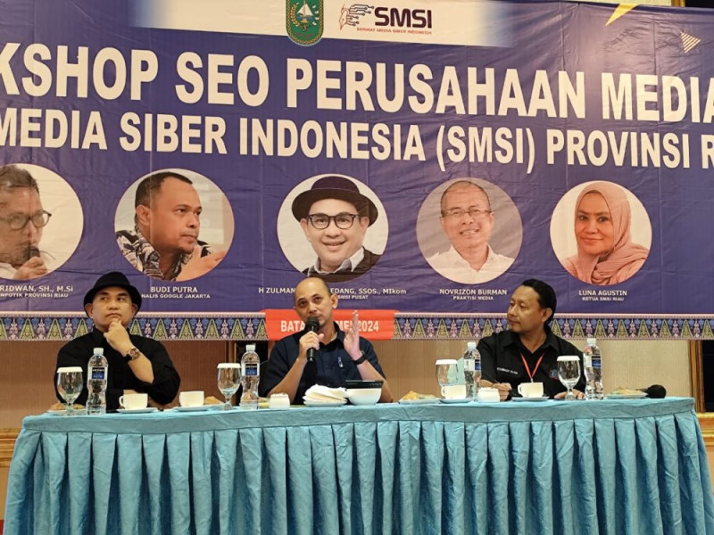 SMSI Gelar Workshop SEO bagi Perusahaan Pers di Riau