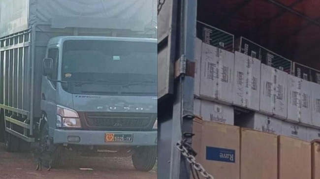 Waduh, Truk Berpelat Dinas TNI AL Diamankan Bea Cukai Batam karena Angkut Rokok Ilegal