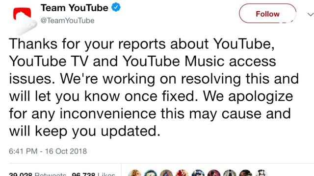 Youtube Sempat Down Pagi Tadi, Sekarang Sudah Bisa Diakses