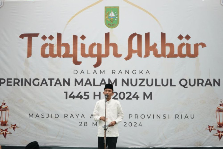 Pemprov Riau Gelar Tabligh AkbarPeringati Nuzulul Quran 1445 H