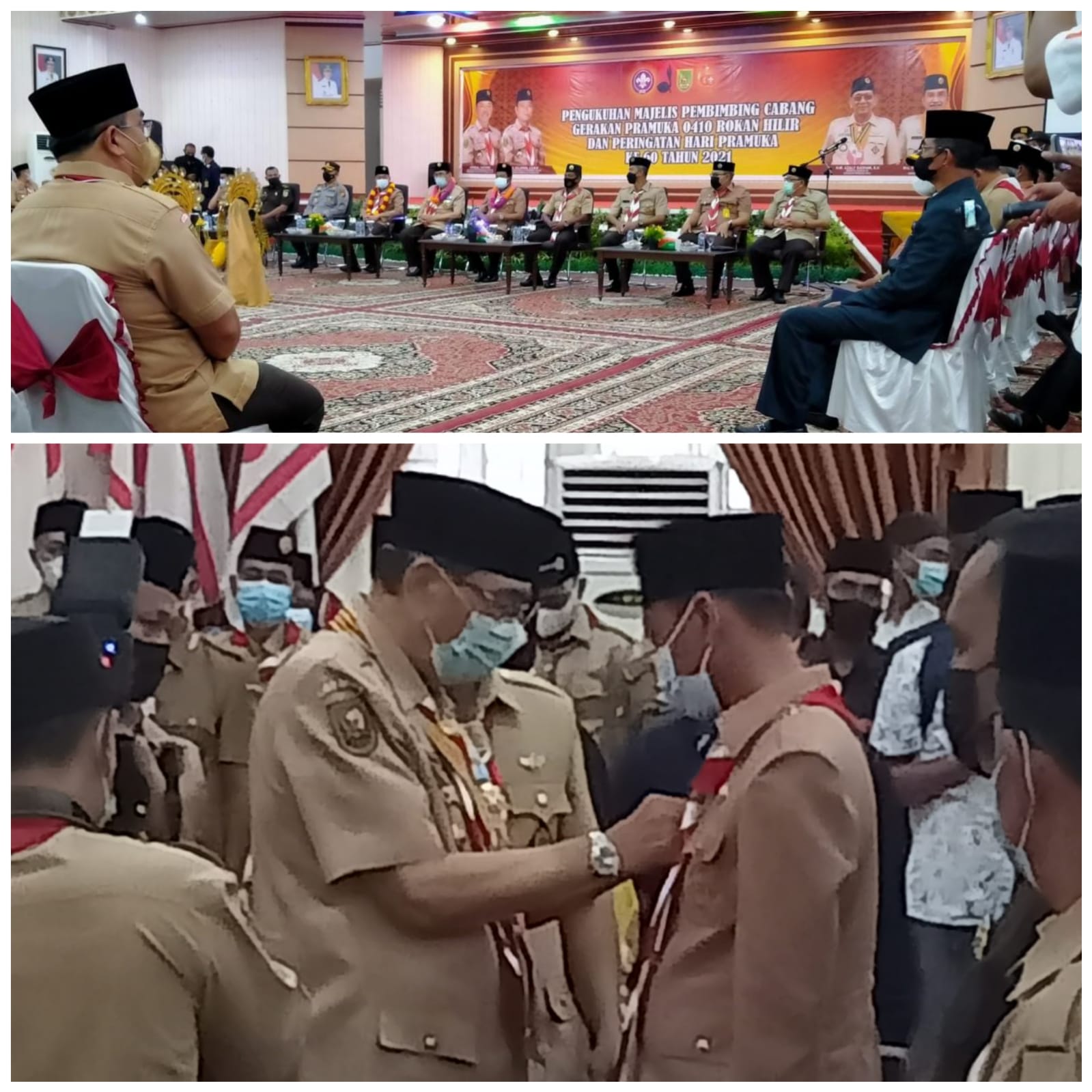 Afrizal Sintong Resmi dikukuhkan Sebagai Kamabicab Pramuka Rohil 2021-2026
