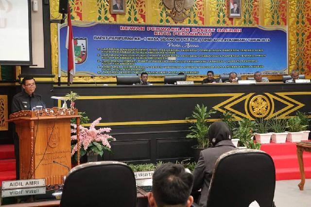 Dewan Sahkan APBD Perubahan Pekanbaru 2019 Sebesar Rp. 2,7 Triliun