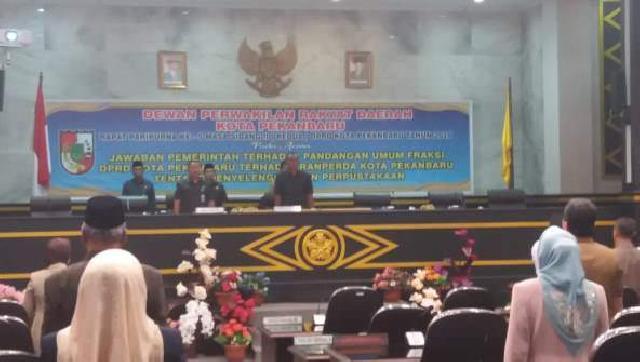 Pemko dan Wakil Rakyat Bahas Ranperda Perpustakaan Pekanbaru
