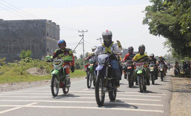  Bupati Inhu Bersama 250 Rider Ikuti Adventure Trail